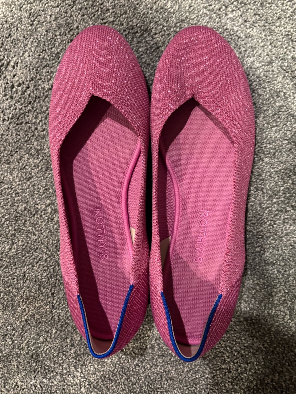 💖SPOTLIGHT💖NWOT Limited Edition Bloom Metallic Rothy's Flats - Picture 5 of 6